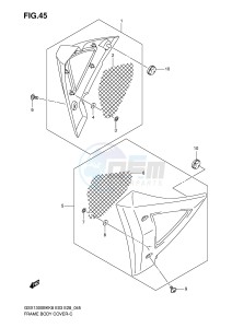 GSX1300BK (E3-E28) drawing FRAME BODY COVER