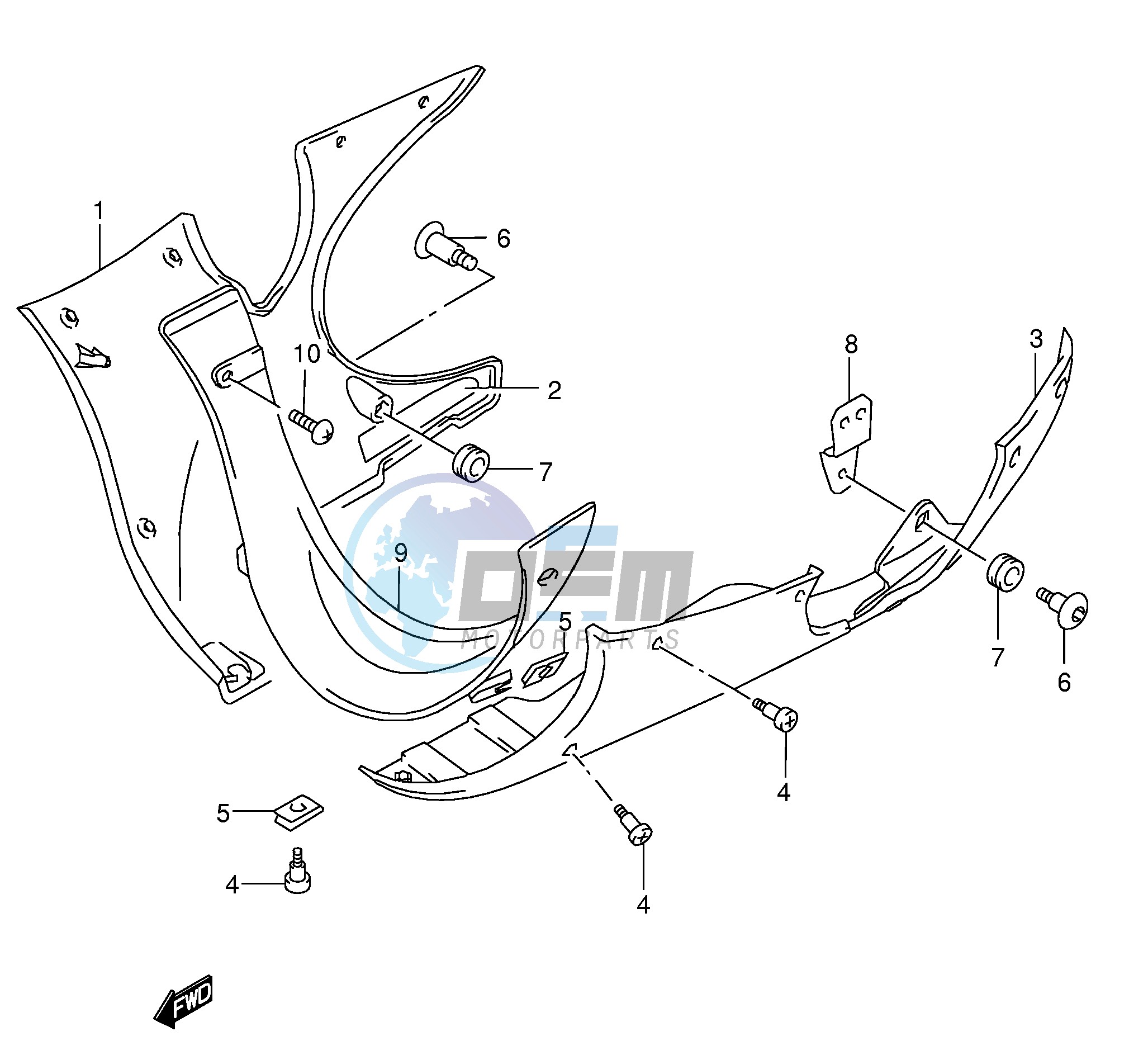 UNDER COWLING (MODEL K4 K5)