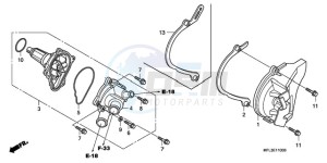 CBR1000RR9 France - (F / MME) drawing WATER PUMP