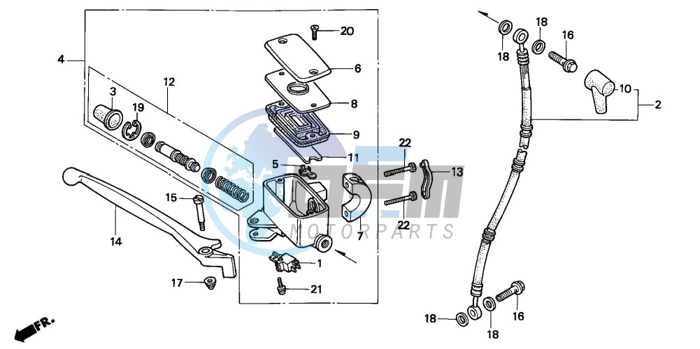 FR. BRAKE MASTER CYLINDER