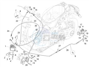 GTS 300 HPE 4T-4V IE ABS E4 (EMEA) drawing Brakes pipes - Calipers (ABS)