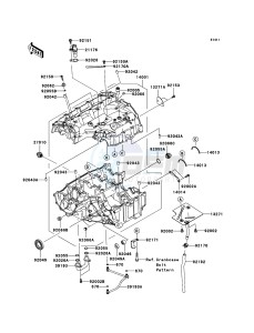 NINJA ZX-6R ZX636-C1H FR GB XX (EU ME A(FRICA) drawing Crankcase