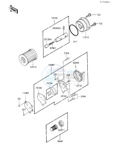 KL 250 D [KLR250] (D2-D3) [KLR250] drawing OIL PUMP_OIL FILTER