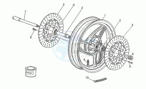 Daytona 1000 drawing Front wheel