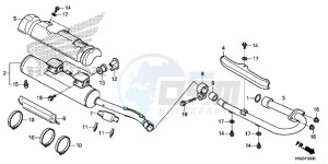 TRX250TEG TRX250T Europe Direct - (ED) drawing MUFFLER