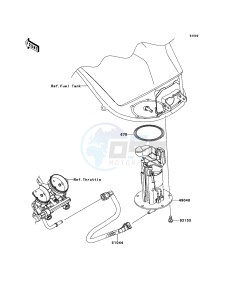 Z1000 ABS ZR1000EDF FR XX (EU ME A(FRICA) drawing Fuel Pump