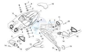 Shiver 750 drawing Tail light