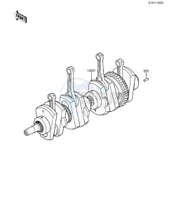 ZX 1100 A [GPZ] (A1-A2) [GPZ] drawing CRANKSHAFT