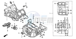 ST1100A drawing CRANKCASE