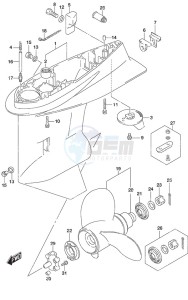 DF 50A drawing Gear Case High Thrust