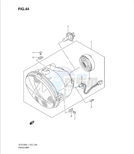 VLR1800 drawing HEADLAMP