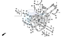 CB1000F drawing FRAME BODY