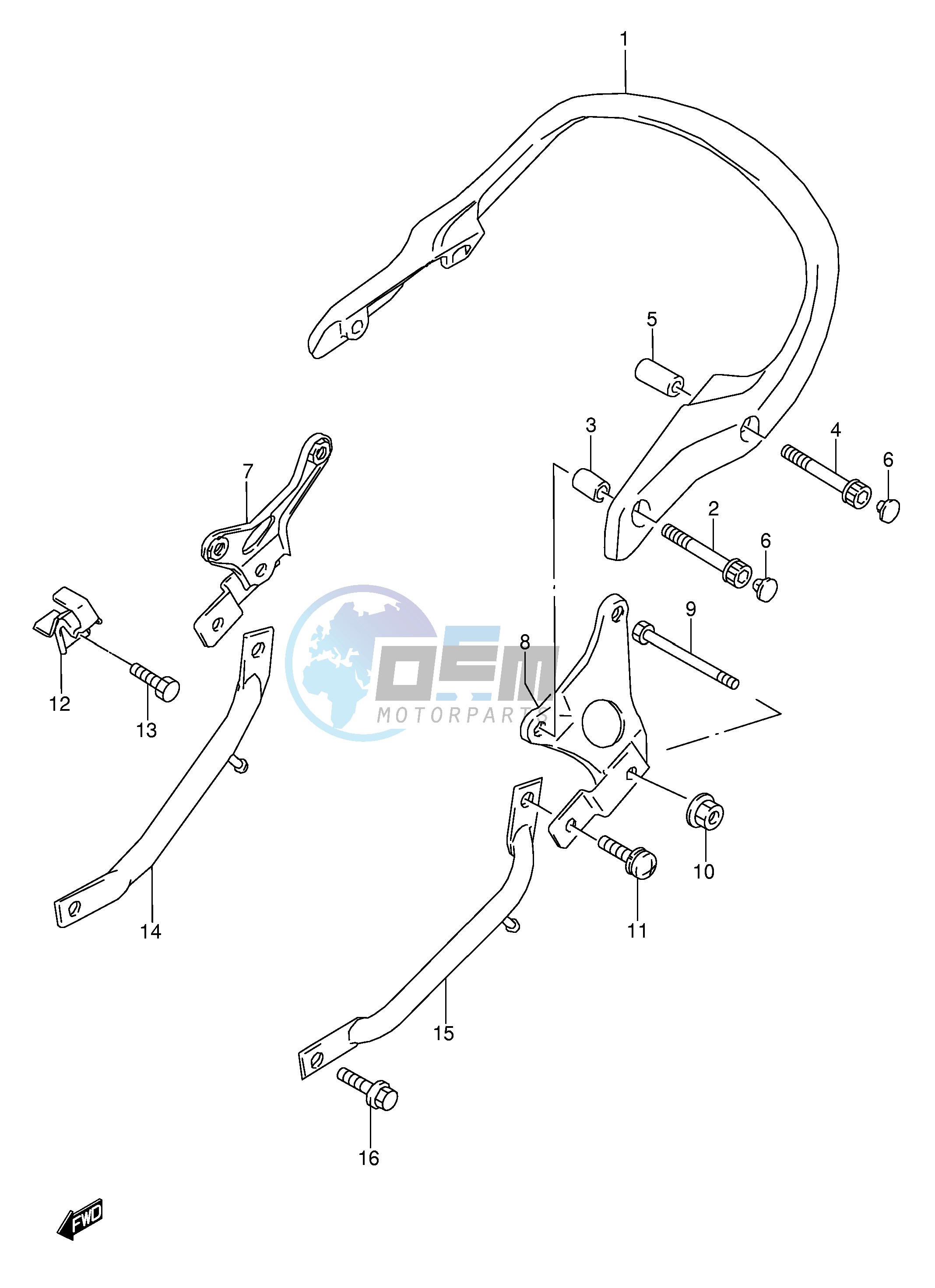 PILLION RIDER HANDLE (MODEL R S T)