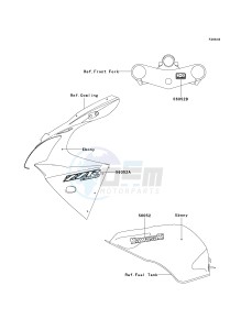 ZX 600 J [ZZR600] (J6F-J8F) J7F drawing DECALS-- EBONY- --- J7F- -