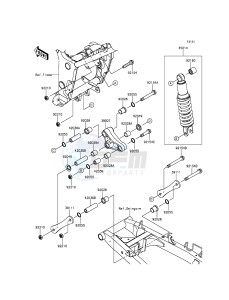 Z300_ABS ER300BFF XX (EU ME A(FRICA) drawing Suspension/Shock Absorber