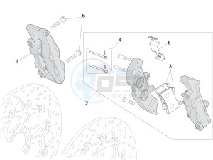 Audace 1400 Carbon 1380 (EMEA) drawing Front brake caliper