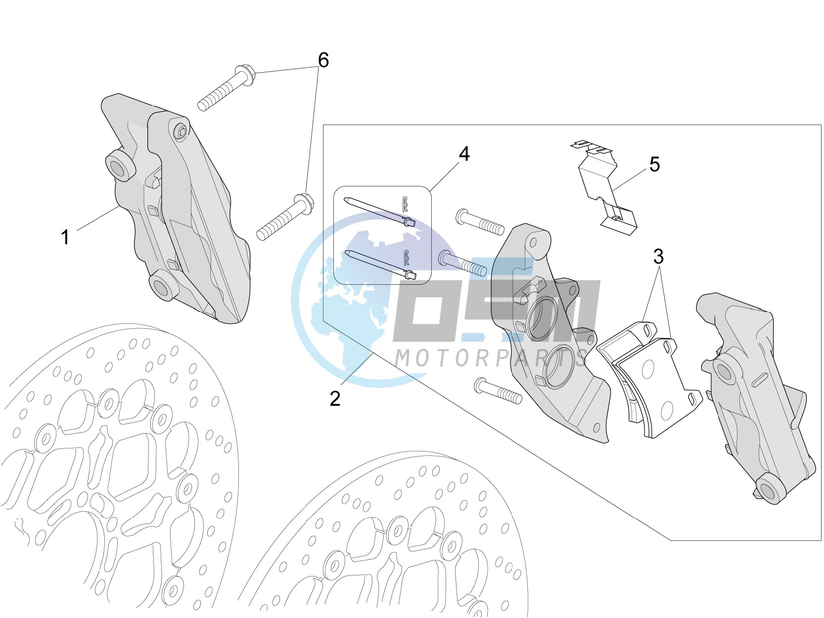 Front brake caliper