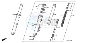 SH1259 ED / 2ED drawing FRONT FORK