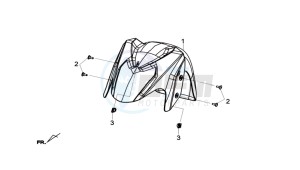 GTS 125I drawing FRONT FENDER