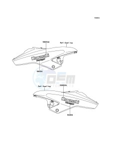 VERSYS KLE650CDF XX (EU ME A(FRICA) drawing Decals(Gray)