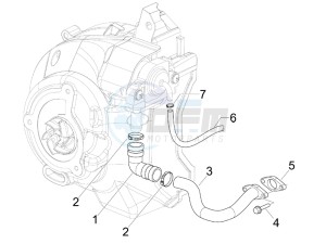 Granturismo 125 L Potenziato UK drawing Secondary air box