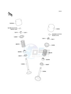 KX 250 N [KX250F] (N1) [KX250F] drawing VALVE-- S- -