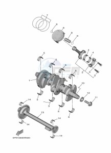 MT-09 SP MTN890D (BAMA) drawing CRANKSHAFT & PISTON