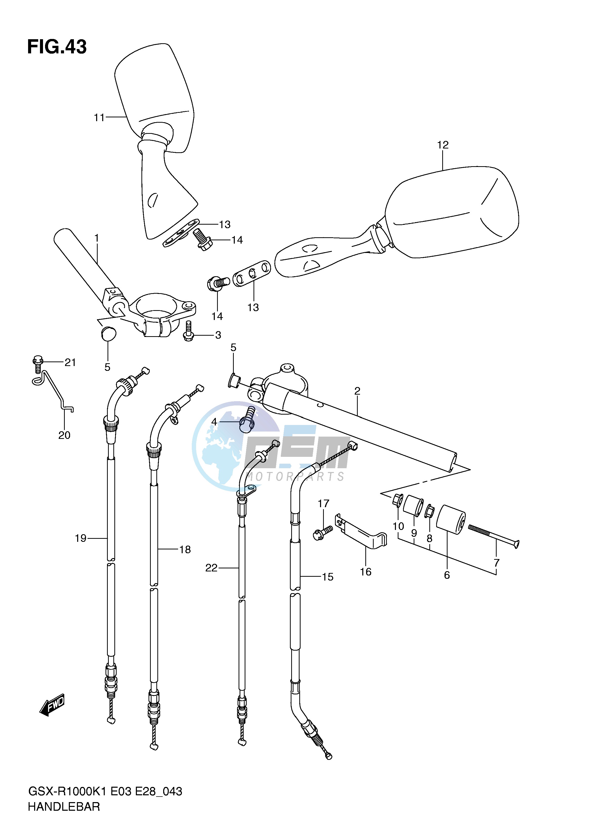 HANDLEBAR (GSX-R1000K1)