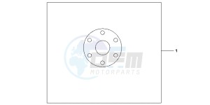 CBF1000FB drawing CRANKSHAFT COVER ORN KIT