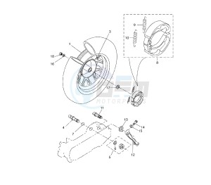 BW'S 50 drawing REAR WHEEL