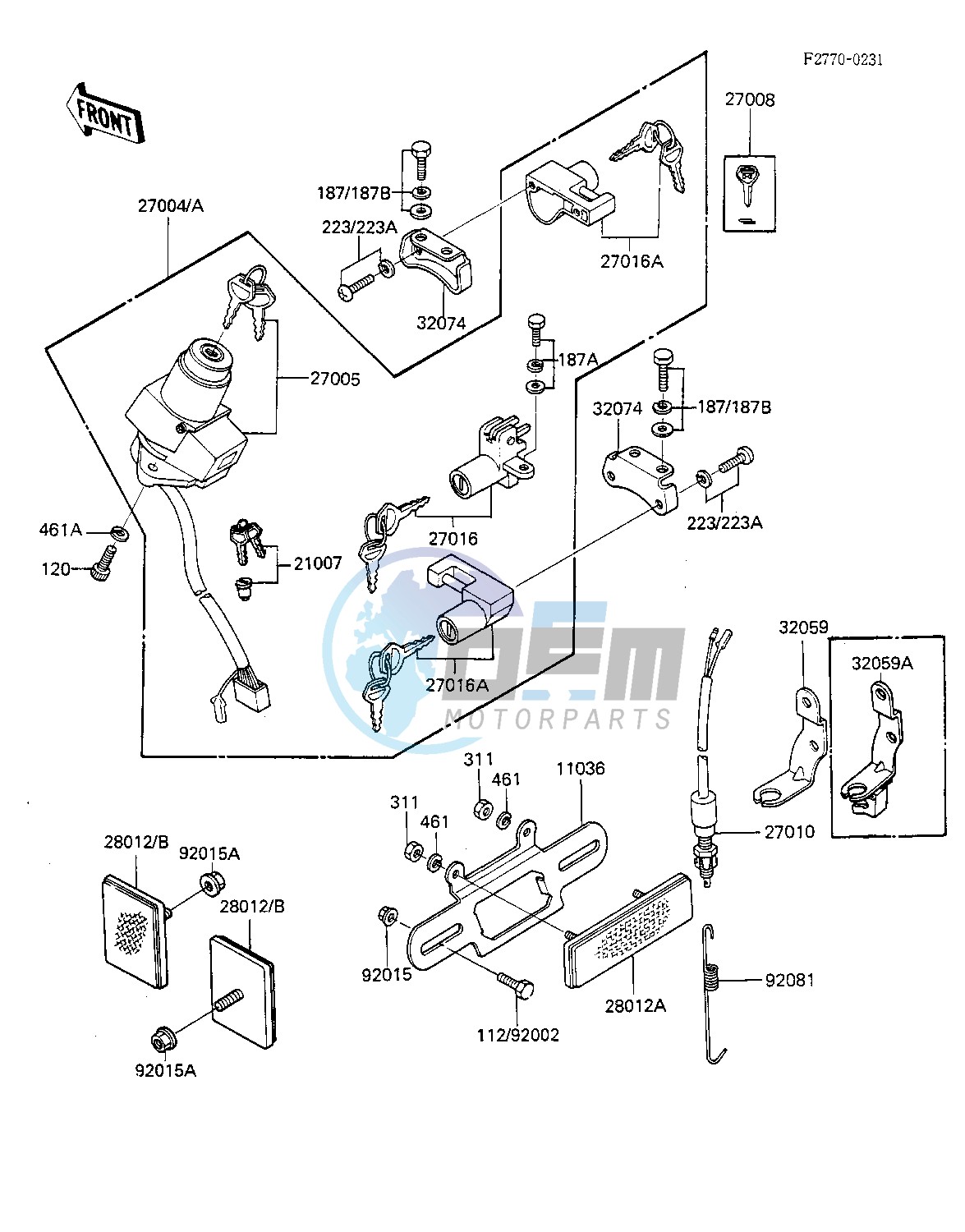 IGNITION SWITCH_LOCKS_REFLECTORS