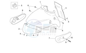 Mojito 125 e3 drawing Front body - Front mudguard