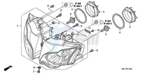 CBR1000RR9 Korea - (KO / MME) drawing HEADLIGHT