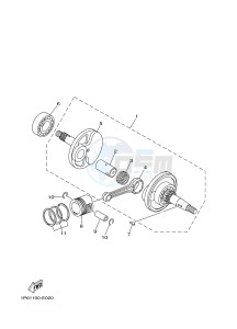 TT-R50 TT-R50E (2CJJ 2CJK 2CJL) drawing CRANKSHAFT & PISTON