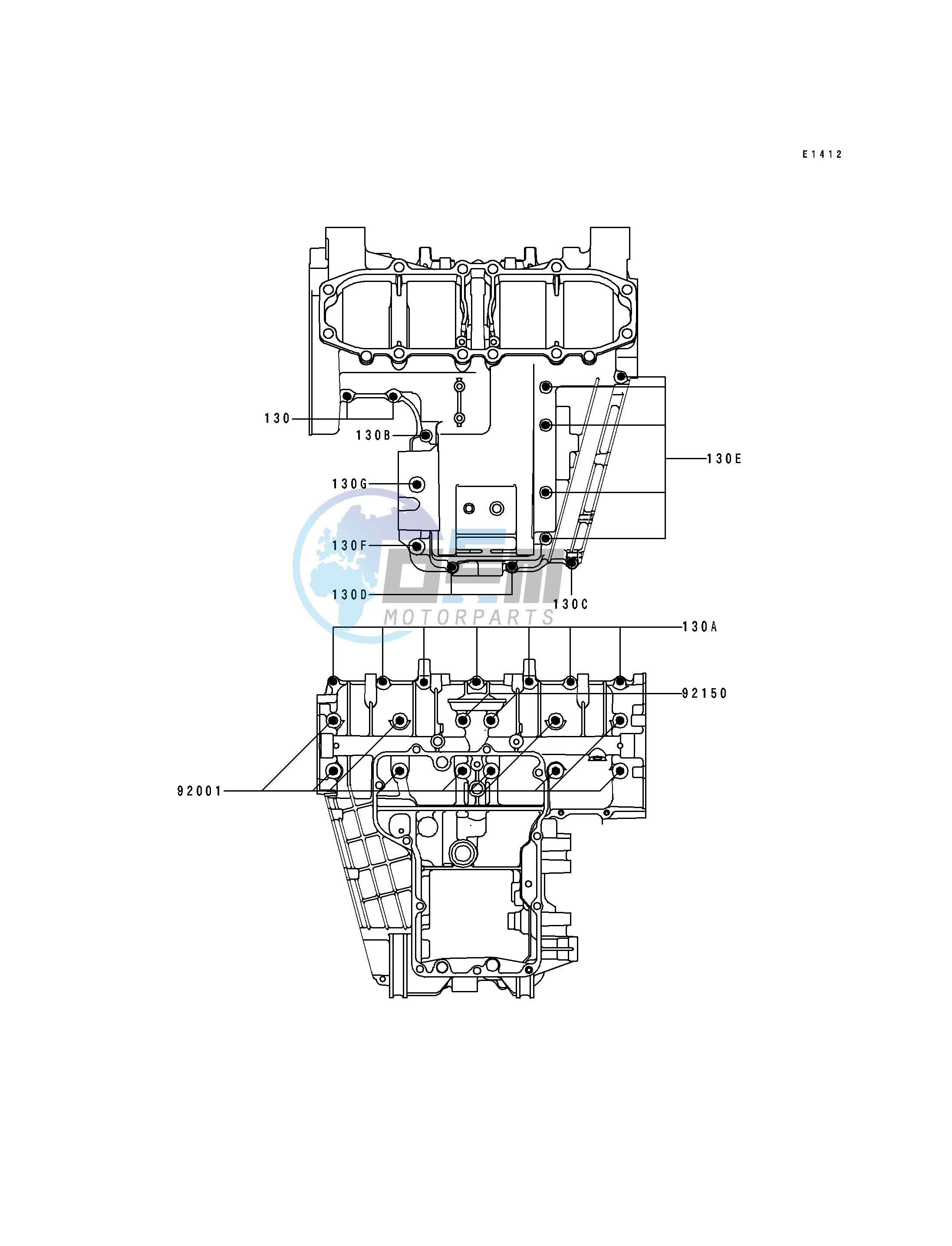 CRANKCASE BOLT PATTERN