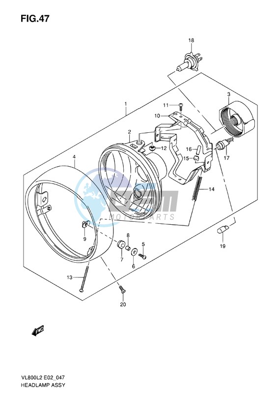 HEADLAMP ASSY