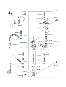 KX 250 H [KX250] (H1-H2) [KX250] drawing REAR MASTER CYLINDER