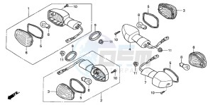 CBR125RW drawing WINKER (CBR125R/RS/RW5/RW6/RW8)