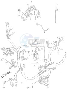 AY50 (V-W-X-Y) katana drawing WIRING HARNESS (model K1)