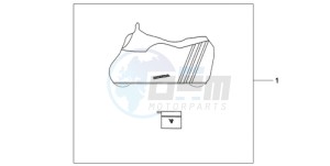 CB600F39 UK - (E / MKH ST) drawing BODY COVER L