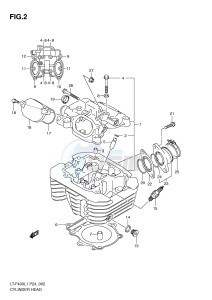 LT-F400 (P24) drawing CYLINDER HEAD