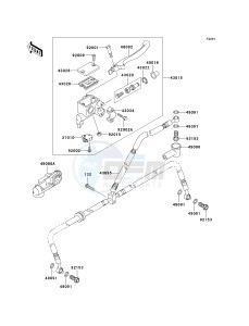 KSV 700 B [KFX 700] (B6F-B9F) B8F drawing FRONT MASTER CYLINDER