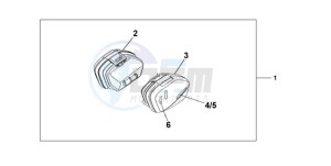 CBF1000A9 Europe Direct - (ED) drawing 33 LITRE PANNIER SET PEARL AMBER YELLOW