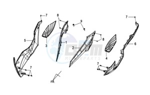 GTS 125I drawing COWLING