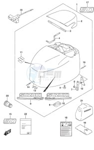 DF 50A drawing Engine Cover High Thrust