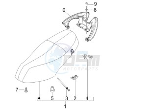 Fly 50 4t (25-30 kmh) drawing Saddle seats - Tool roll