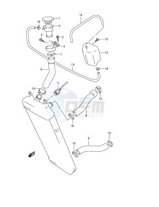 VZ800 (E3-E28) MARAUDER drawing RADIATOR HOSE