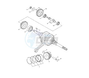 HW XENTER 125 drawing CRANKSHAFT AND PISTON