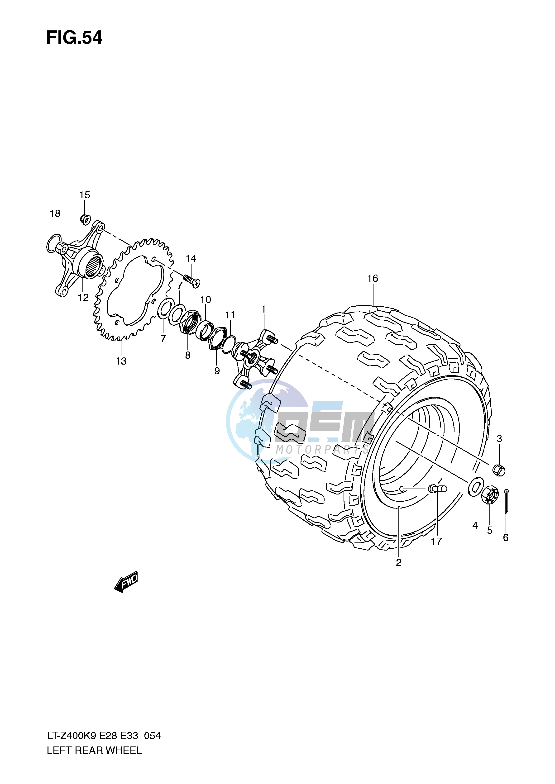 LEFT REAR WHEEL