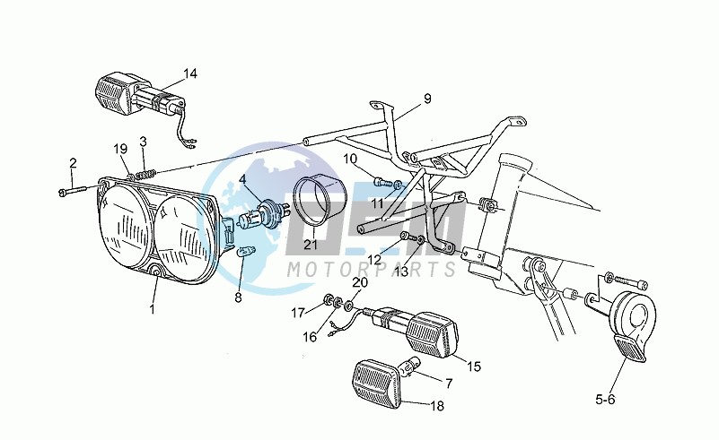 Headlight-horn